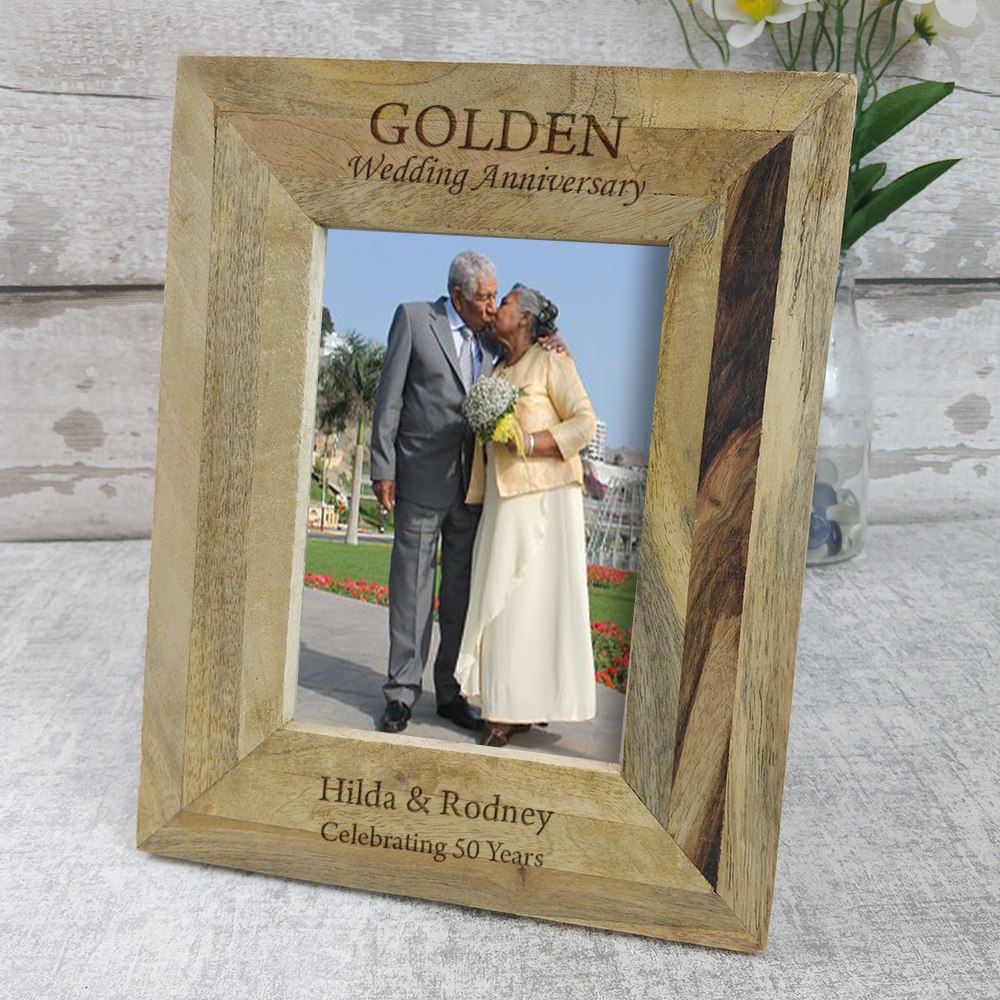 Golden Wedding Anniversary Button Art Frame Golden Wedding Etsy 50th Anniversary Gifts Golden Anniversary Gifts Golden Wedding Anniversary Gifts